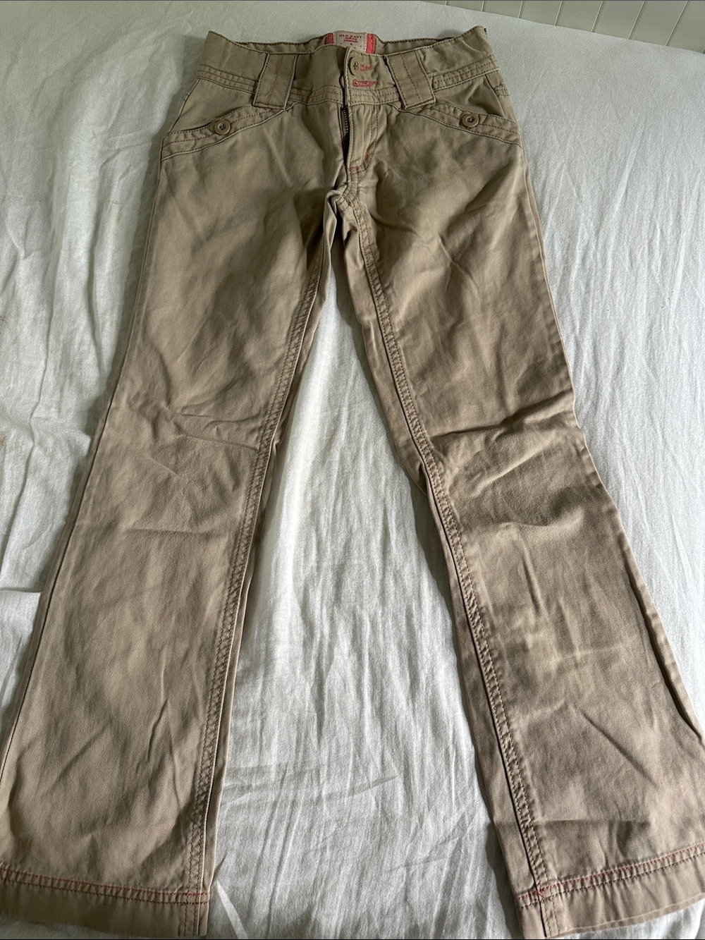 Old Navy Womens Bootcut Jeans in Light Khaki